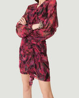 PAOLINA ABSTRACT PRINTED DRESS image number null